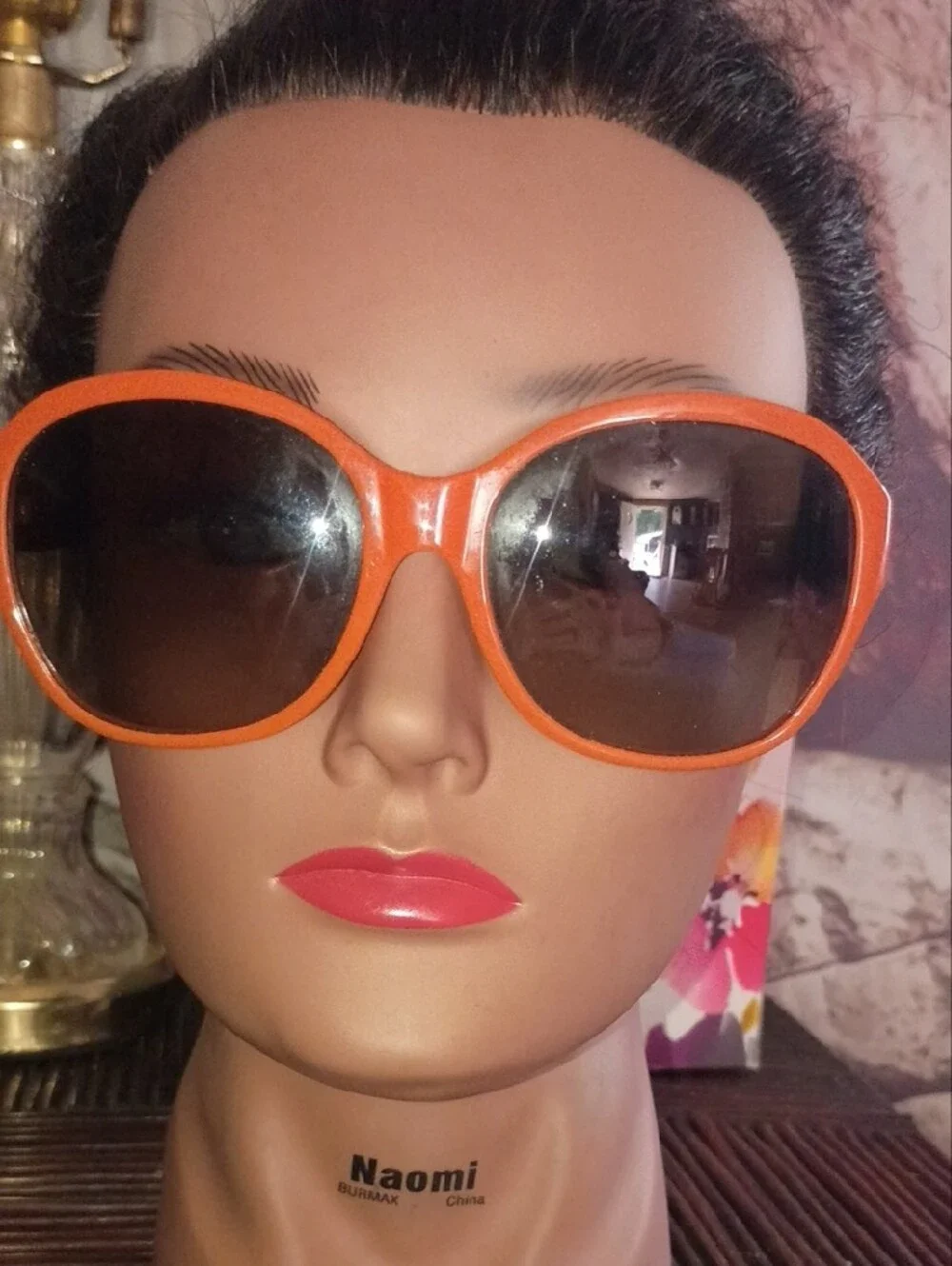 Tory Burch Orange Round Designer Sunglasses